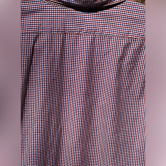 Sid Mashburn Blue/ Red Check Shirt. Wing Collar, 100% Cotton Men’s XL Slim Fit - Picture 11 of 13